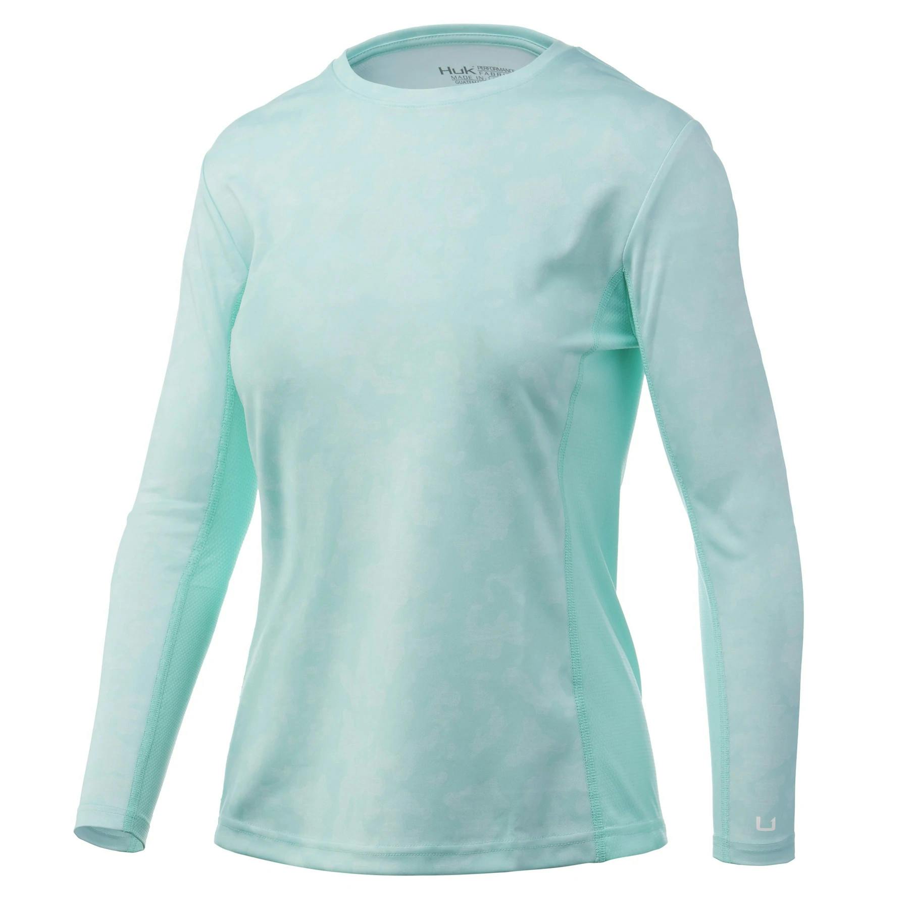 Huk Women's Icon X Running Lakes Long Sleeve Shirt Back - Beach Glass