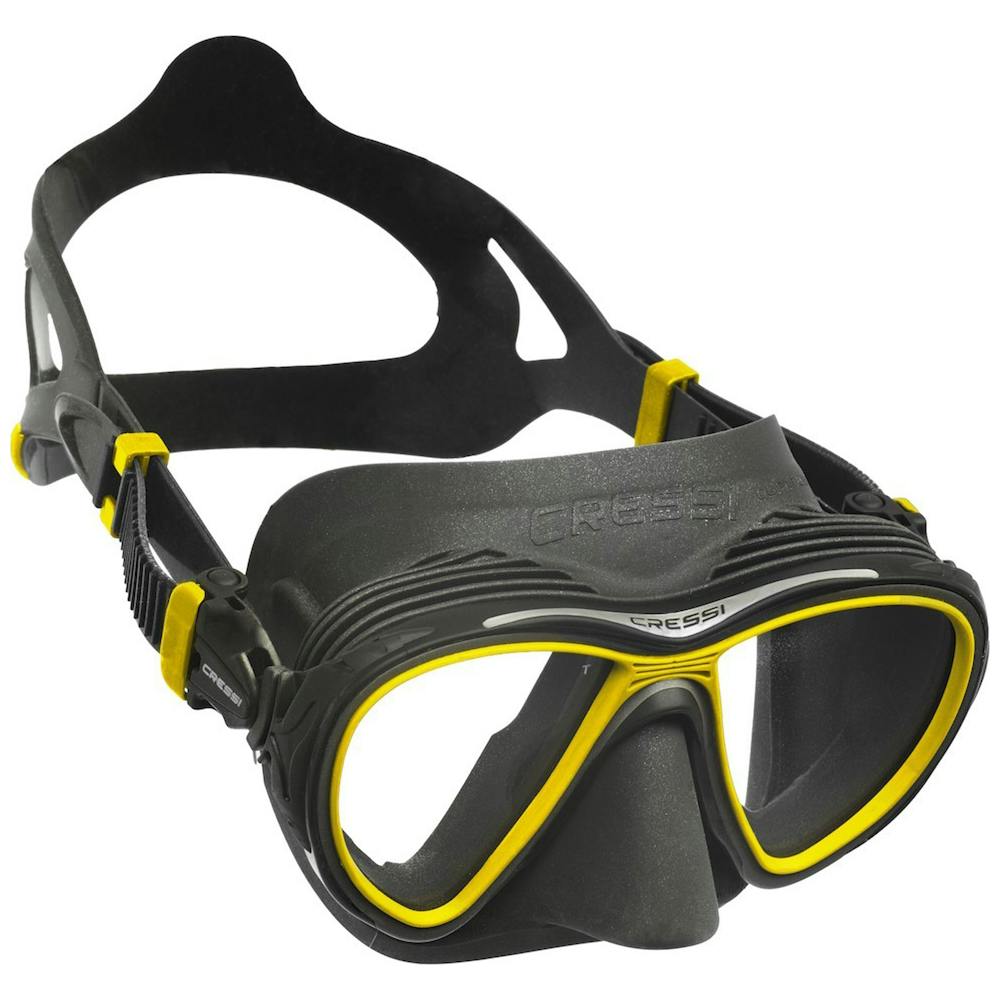 Cressi Quantum Mask, Two Lens - Black/Yellow