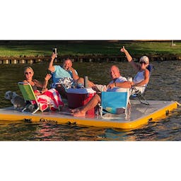 Solstice® 10’ x 10’ x 6” Inflatable Dock Lifestyle 3 Thumbnail}