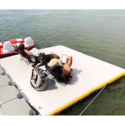 Solstice® 10’ x 10’ x 6” Inflatable Dock Lifestyle 4 Thumbnail}