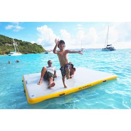 Solstice® 10’ x 10’ x 6” Inflatable Dock Lifestyle 2 Thumbnail}