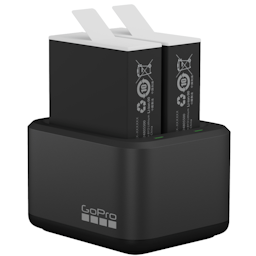 GoPro Dual Battery Charger + Enduro Batteries Charging Thumbnail}
