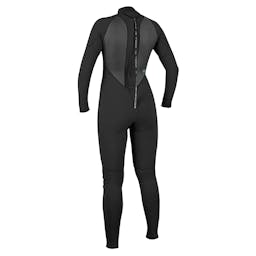 O’Neill Reactor-2 3/2 mm Back Zip Full Wetsuit (Women’s) Back - Black/Black Thumbnail}