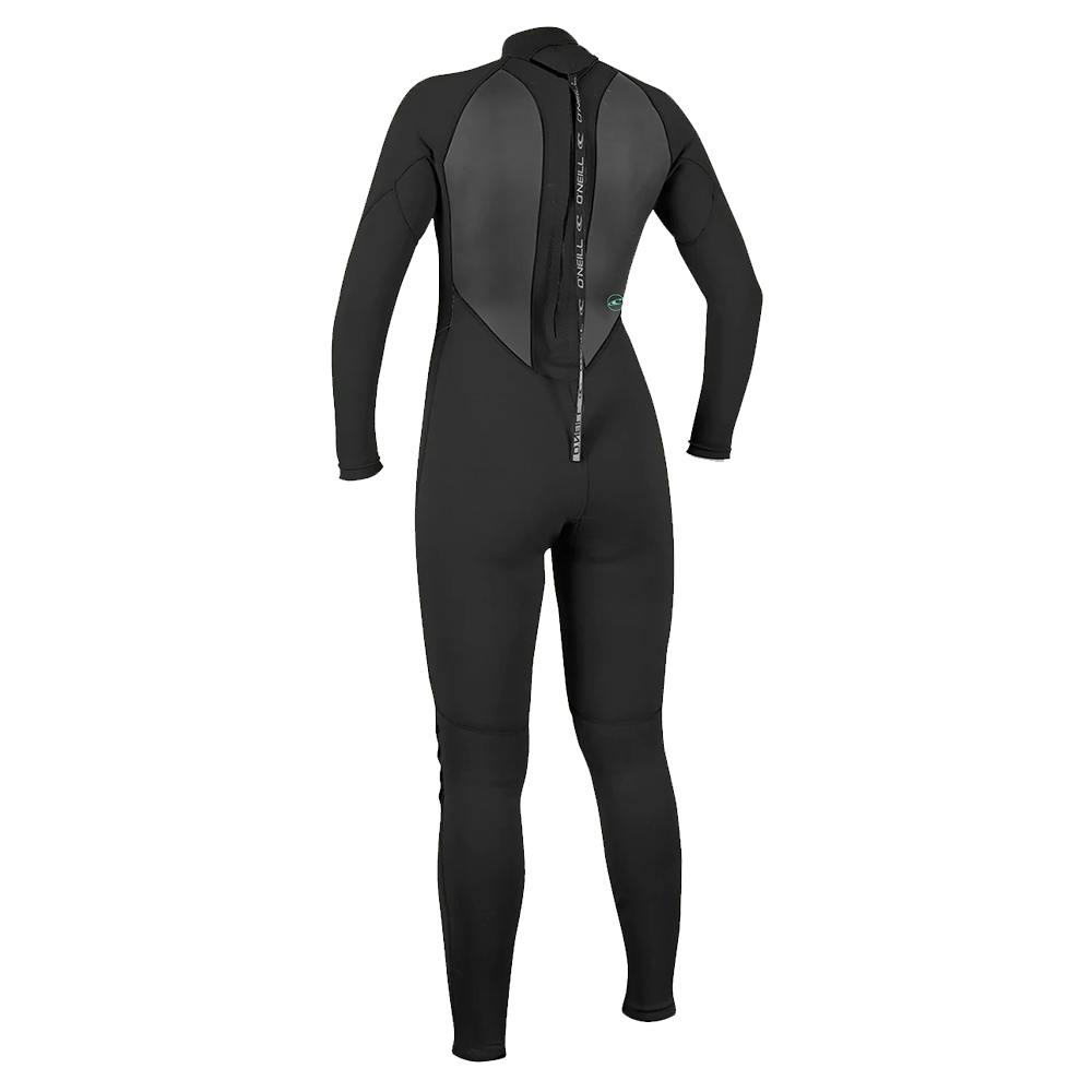 O’Neill Reactor-2 3/2 mm Back Zip Full Wetsuit (Women’s) Back - Black/Black