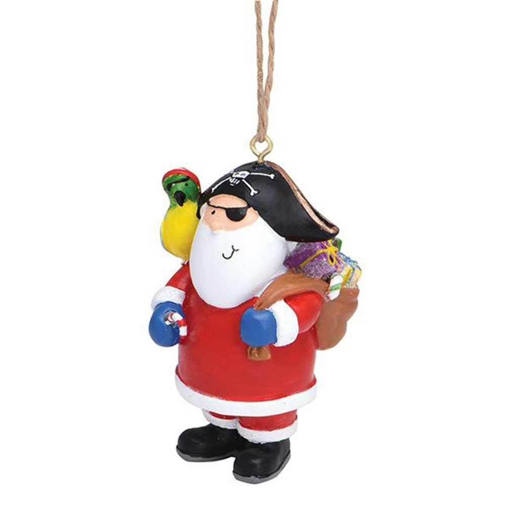 Cape Shore Santa Pirate Resin Ornament