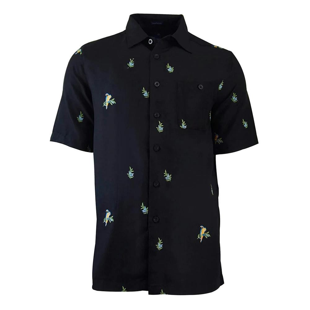 Weekender Parrot Leaf Hawaiian Shirt (Men's) - Black