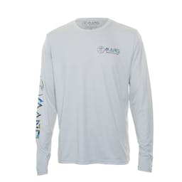 MANG Daze Rays Long Sleeve Performance Shirt (Men’s) Front - Pearl Grey Thumbnail}