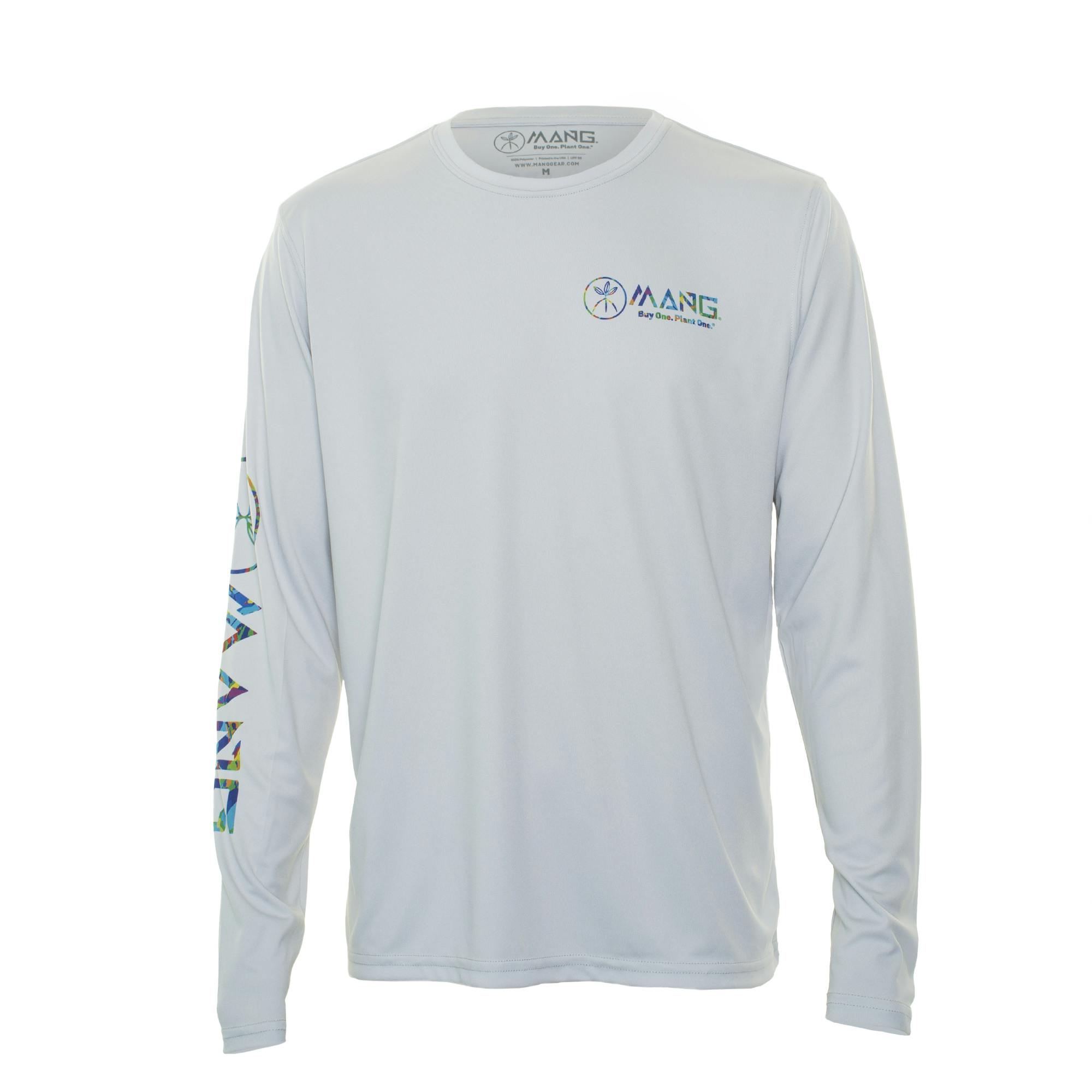 MANG Daze Rays Long Sleeve Performance Shirt (Men’s) Front - Pearl Grey