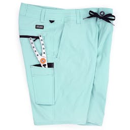Pelagic Traverse Hybrid Shorts (Men's) Side - Turquoise Thumbnail}