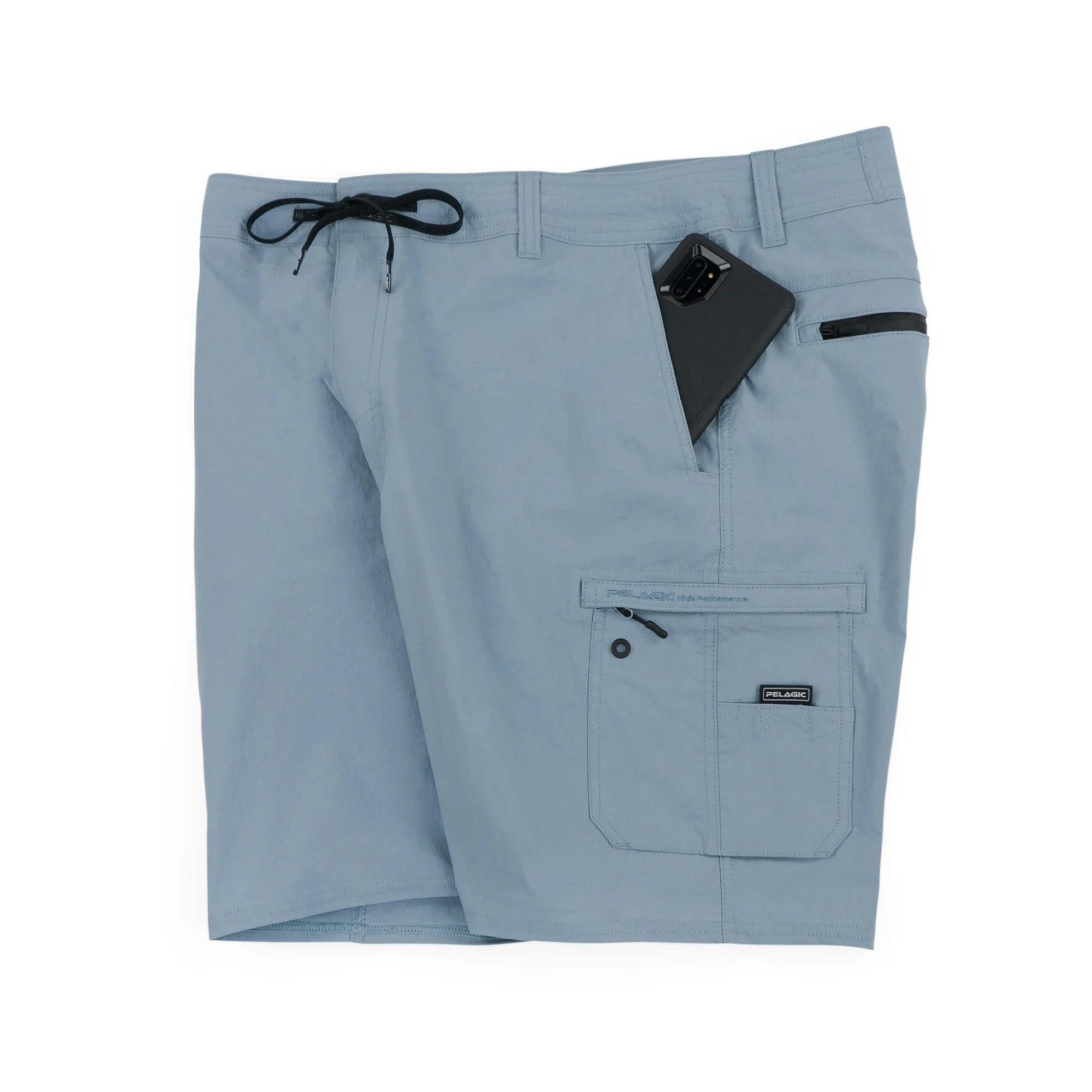 Pelagic Traverse Hybrid Shorts (Men's) Side - Slate
