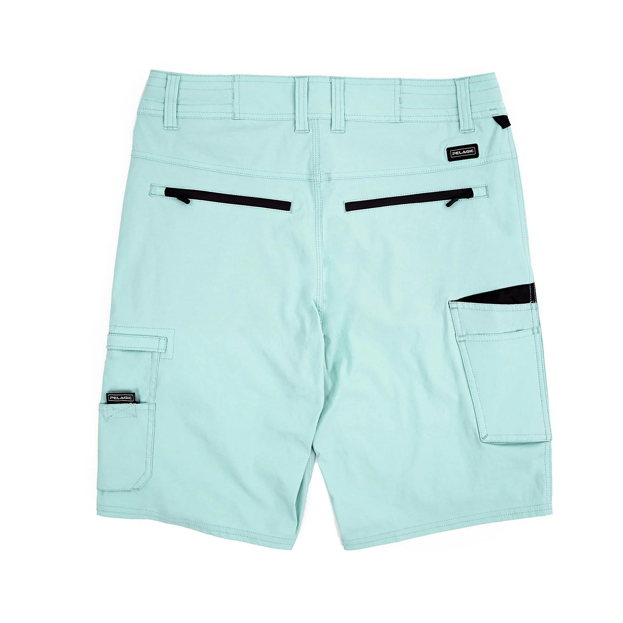 Pelagic Traverse Hybrid Shorts (Men's) Back - Turquoise