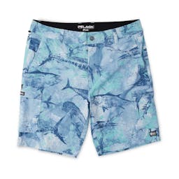 Pelagic Madeira Cargo Shorts - Front - Blue Thumbnail}