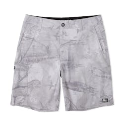 Pelagic Madeira Cargo Shorts - Front - Light Grey Thumbnail}