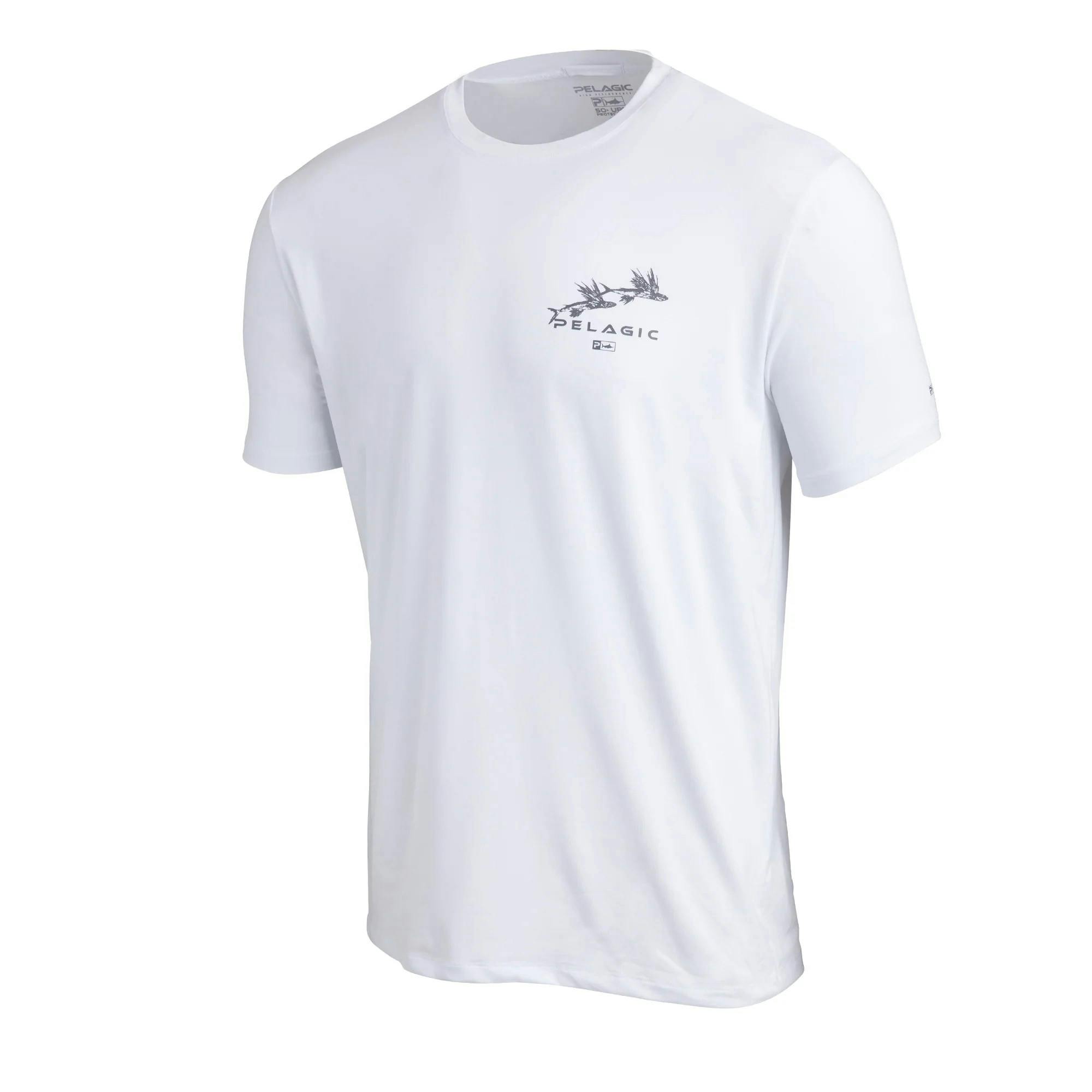 Pelagic Stratos Gyotaku Marlin Short Sleeve Shirt (Men's) Front