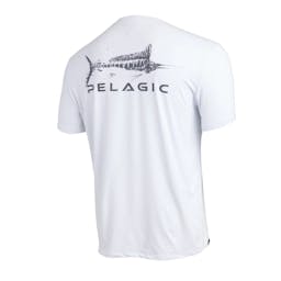Pelagic Stratos Gyotaku Marlin Short Sleeve Shirt (Men's) Thumbnail}