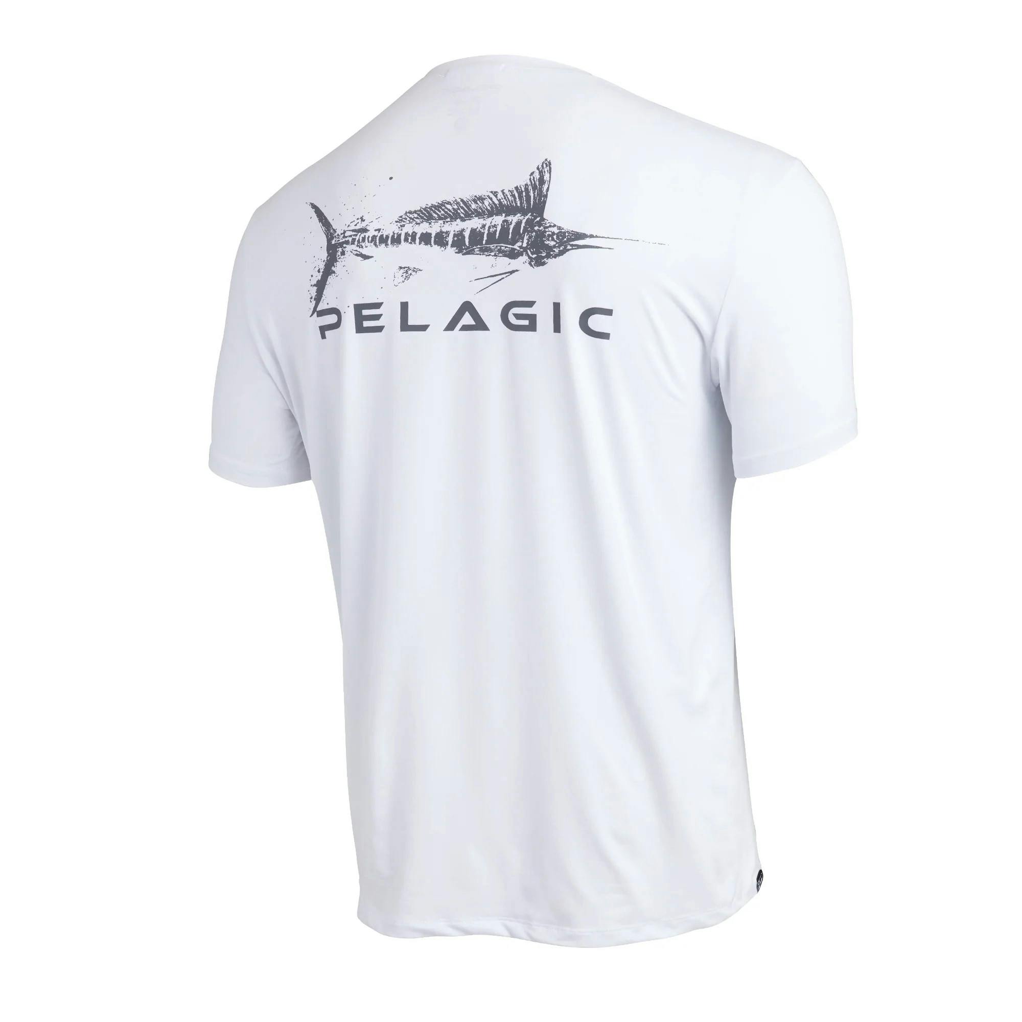 Pelagic Stratos Gyotaku Marlin Short Sleeve Shirt (Men's)