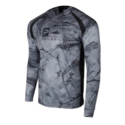 Pelagic Vaportek Hooded Fishing Shirt (Men’s) - Black Thumbnail}