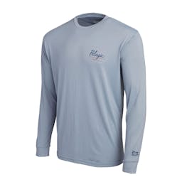 Pelagic Aquatek Gaffer Long Sleeve Performance Shirt (Men's) - Slate Front View Thumbnail}