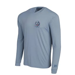 Pelagic Aquatek Patriot Hooded Long Sleeve Shirt - Front Thumbnail}