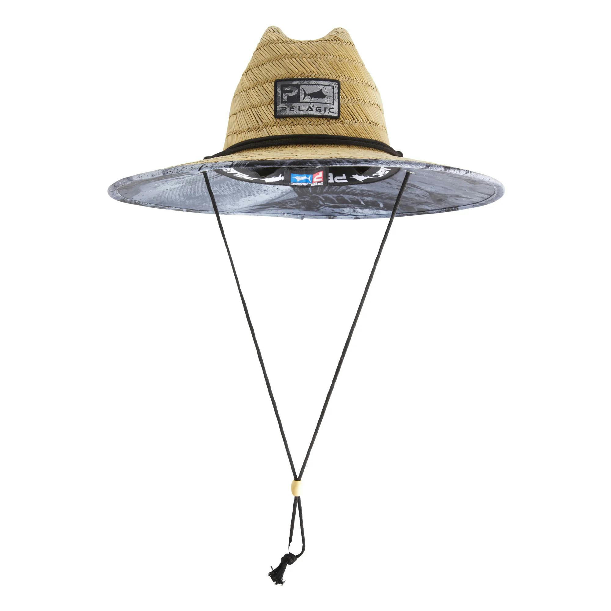 Pelagic Baja Straw Sun Hat String - Army