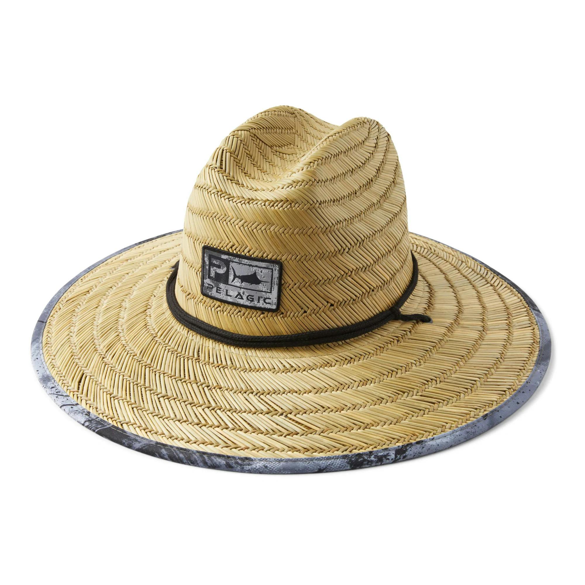 Pelagic Baja Straw Sun Hat - Black