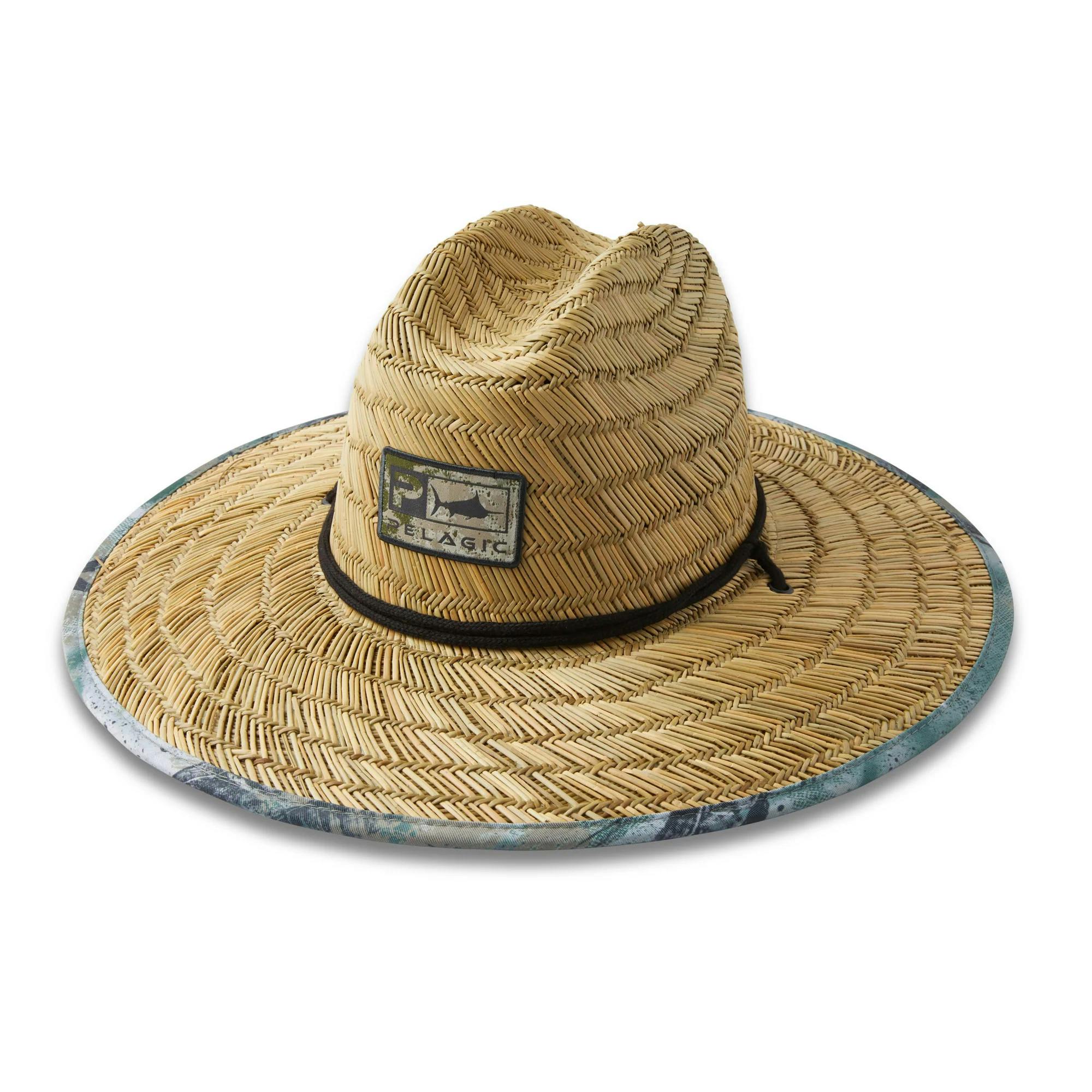 Pelagic Baja Straw Sun Hat - Army