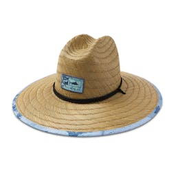 Pelagic Baja Straw Sun Hat - Blue Thumbnail}