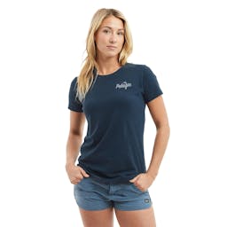 Pelagic Island Time T-Shirt - Blue - Front - Model Thumbnail}