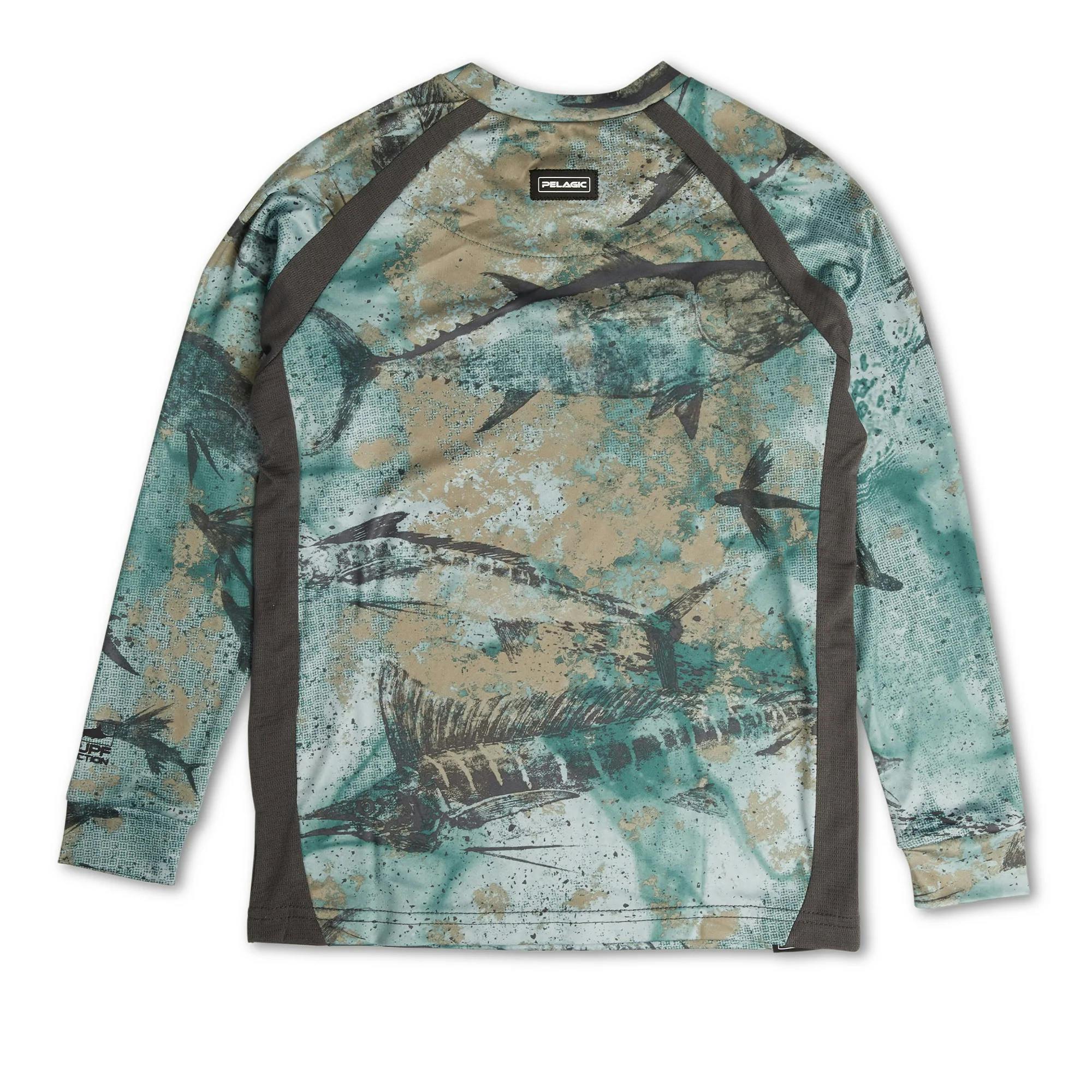 Pelagic Vaportek Fishing Shirt (Kid's) Back
