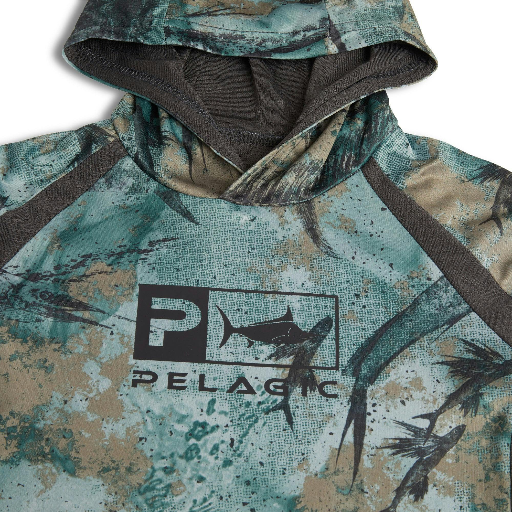 Pelagic Vaportek Hooded Fishing Shirt (Kid's) Hood
