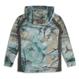 Pelagic Vaportek Hooded Fishing Shirt (Kid's) Back Thumbnail}