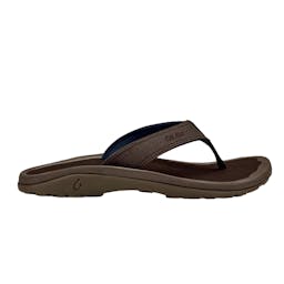 OluKai 'Ohana Sandals (Men's) - Dark Wood - Side View Thumbnail}