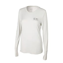 Pelagic Aquatek Icon Long-Sleeve Shirt (Women's) - Light Grey Front View Thumbnail}