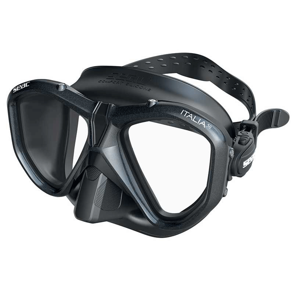Seac Italia 50 Dive Mask (Two Lens) - Black