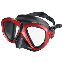 Seac Italia 50 Dive Mask (Two Lens) - Black / Red Thumbnail}