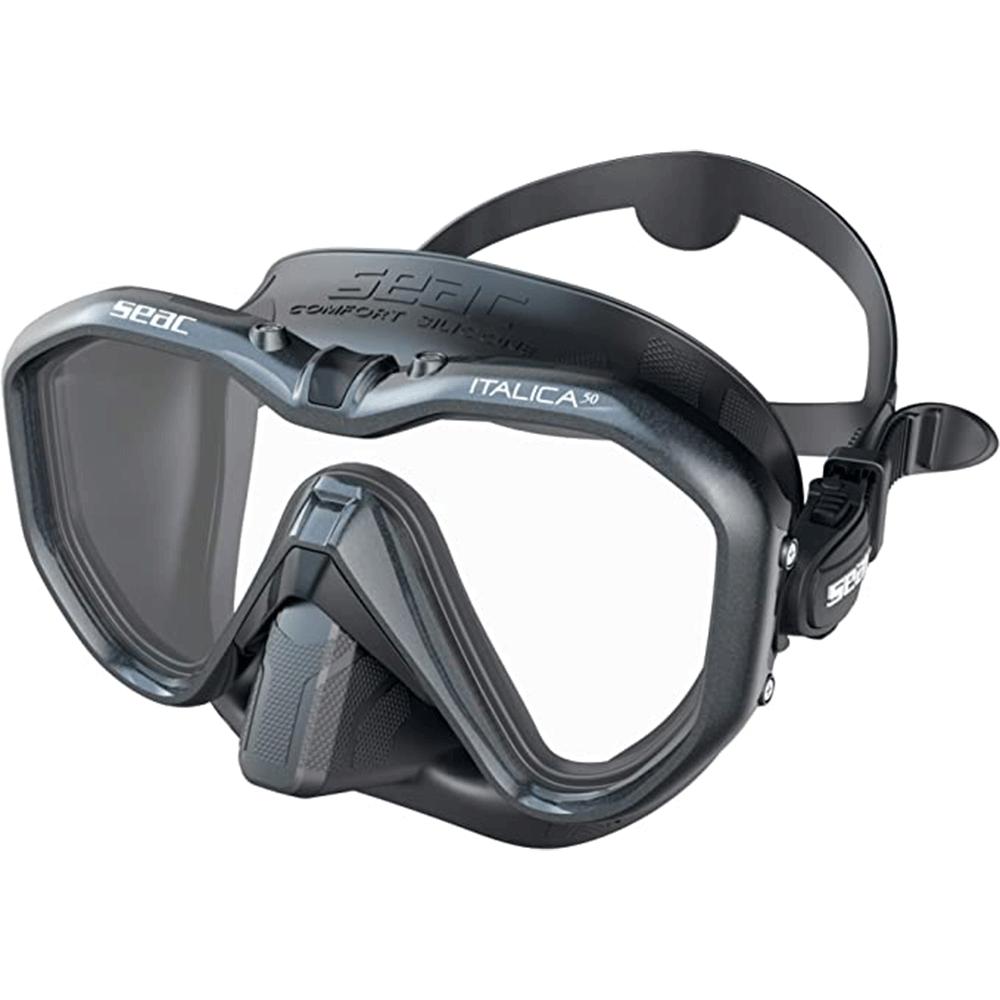 Seac Italica 50 Dive Mask (Single Lens) - Black