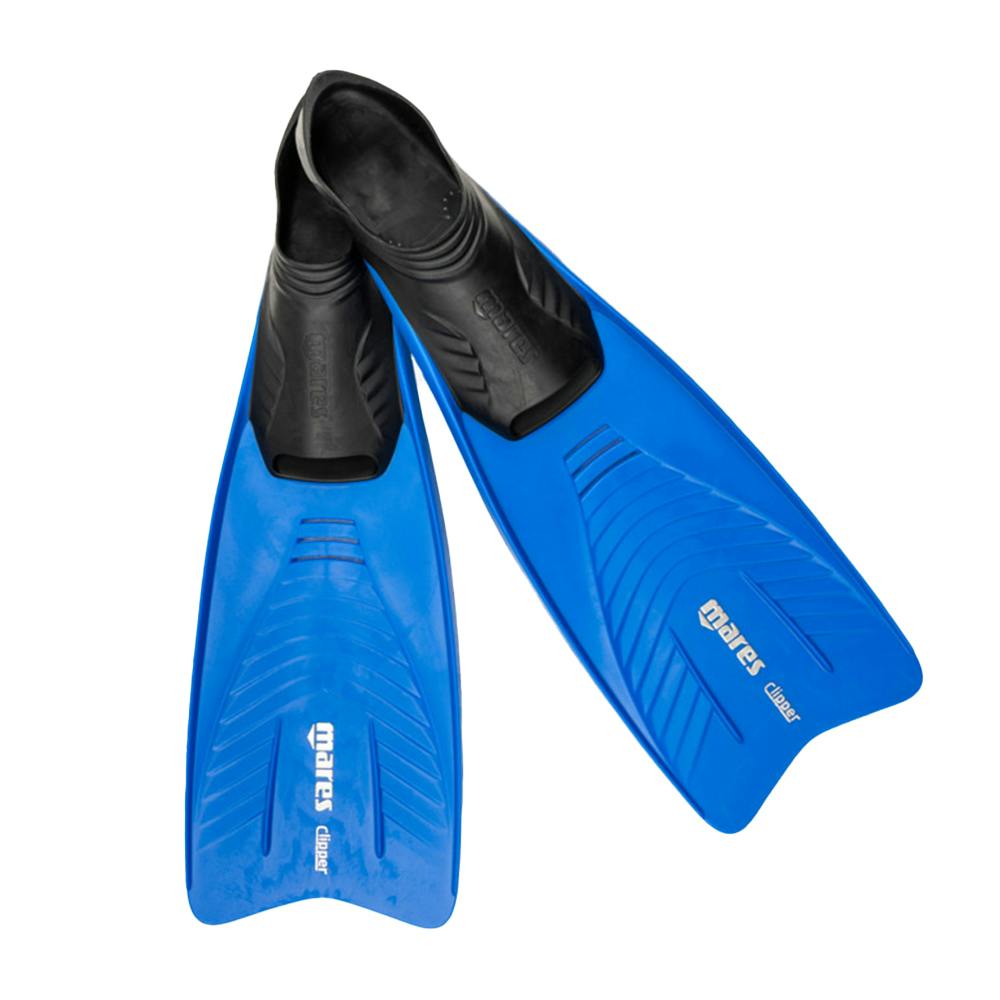 Mares Clipper Full Foot Snorkeling Fins - Blue