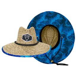 EVO Straw Lifeguard Hat - Lucky (Men's) Front and Bottom View Thumbnail}
