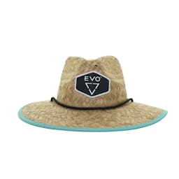 EVO Straw Lifeguard Hat - Jetty Mint (Women's) Front View Thumbnail}