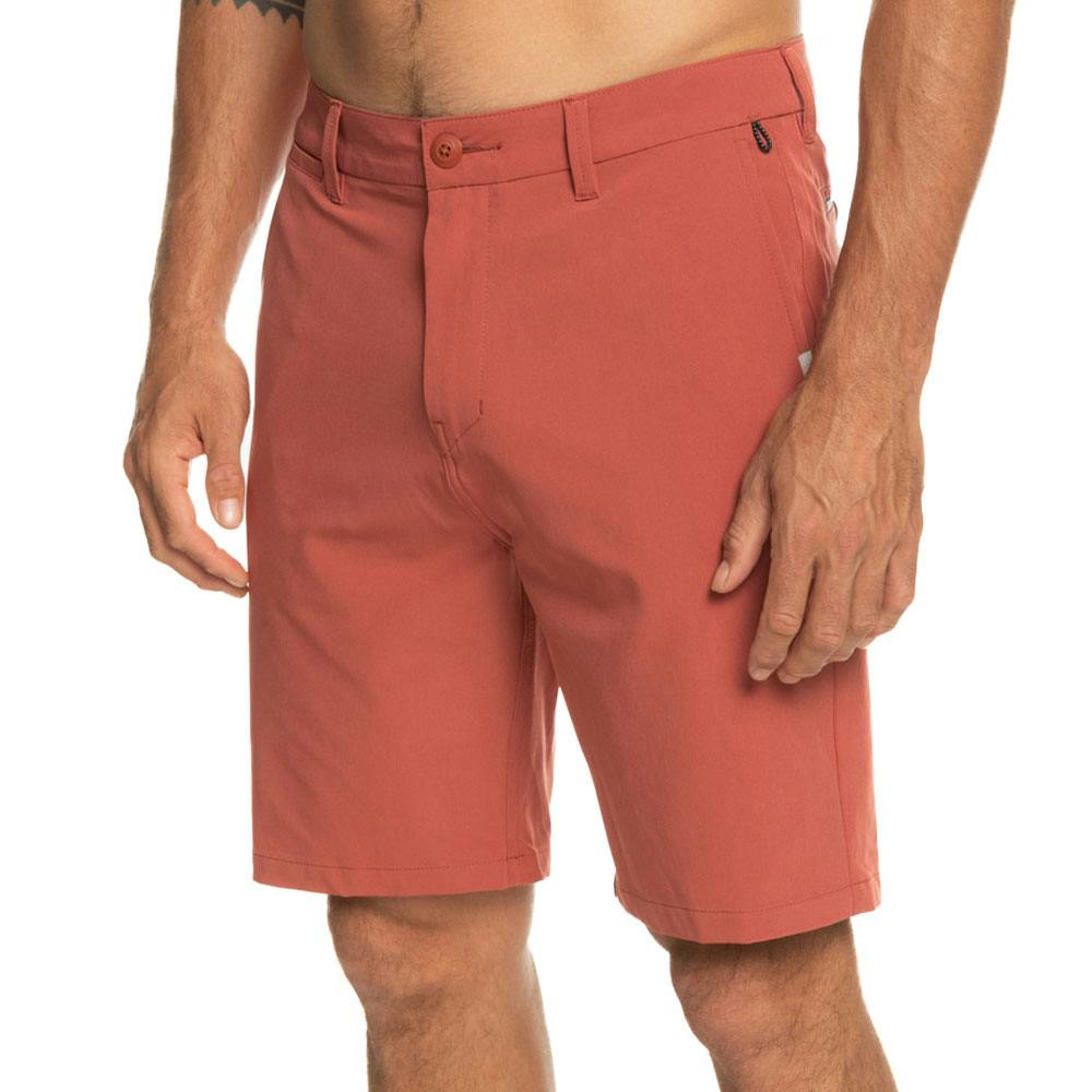 Quiksilver Ocean Union Amphibian Hybrid Shorts (Men's) - Marsala Side View on Model