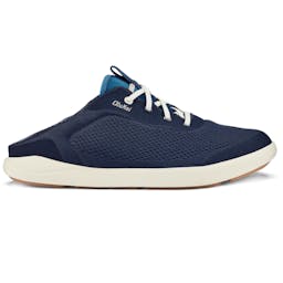 OluKai Moku Pae Shoes - Trench Blue/Off White- Heel down side Thumbnail}