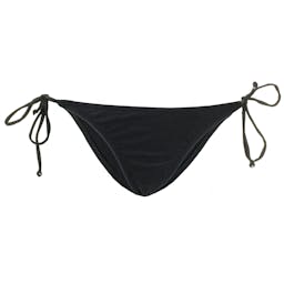 Jelly Swimwear Side-Tie American Style Bikini Bottom Black Front Thumbnail}