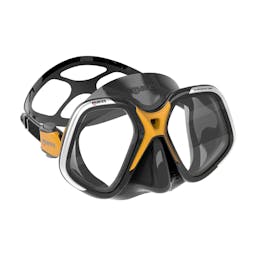Mares Chroma Up Dive Mask, Two Lens - Yellow/Black Thumbnail}
