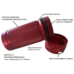 DRYFOB Waterproof Car Key Fob Container - Red Thumbnail}