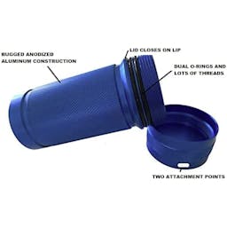 DRYFOB-L Waterproof Car Key Fob Container - Blue - info Thumbnail}