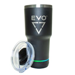 EVO Tumbler with Bluetooth Speaker, 24 oz Sarge Front Lid Thumbnail}