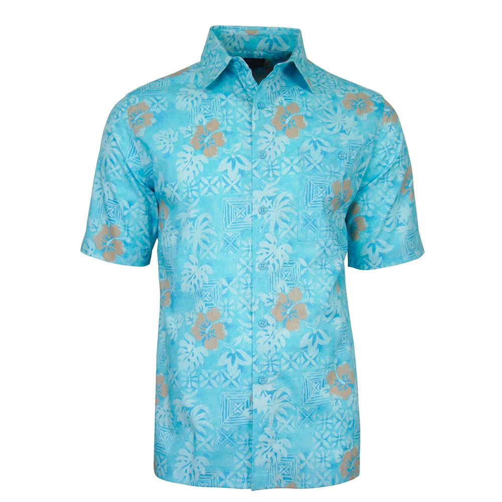 Weekender Hibiscus Garden Hawaiian Woven Shirt (Men’s)
