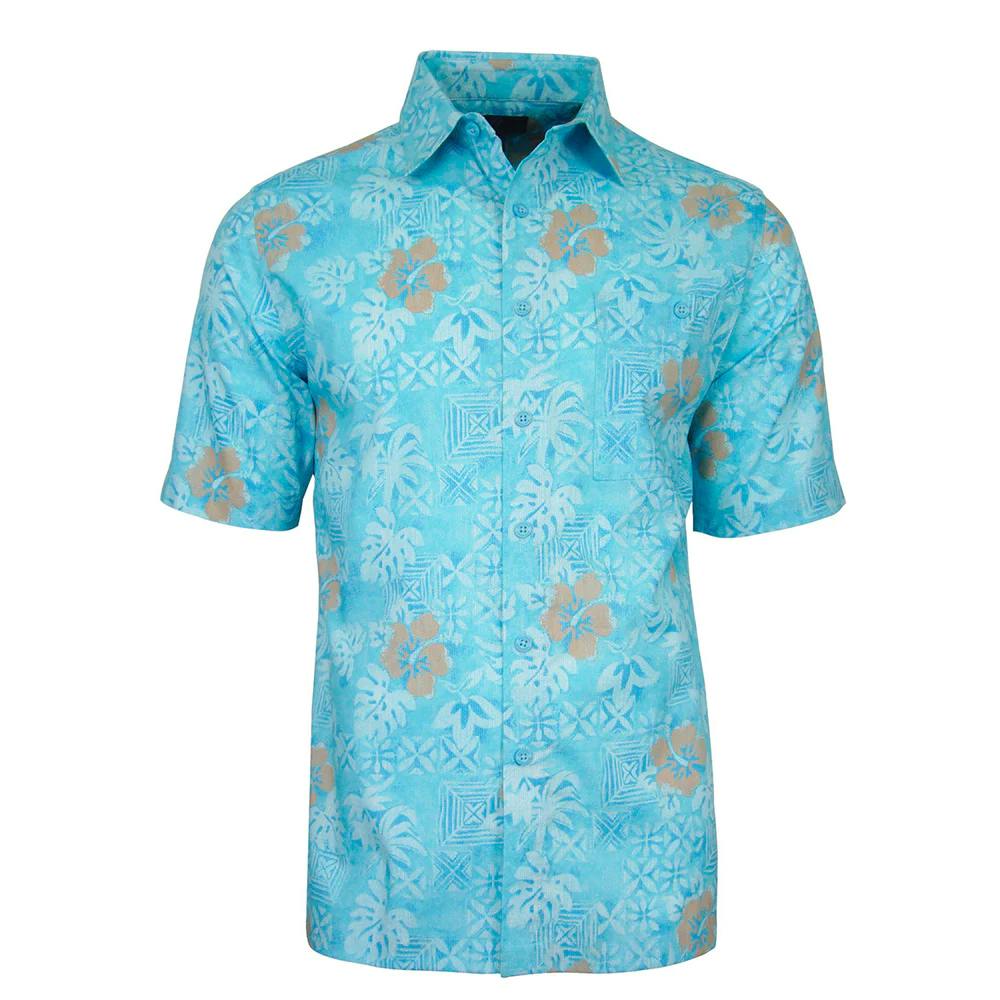 Weekender Hibiscus Garden Hawaiian Woven Shirt