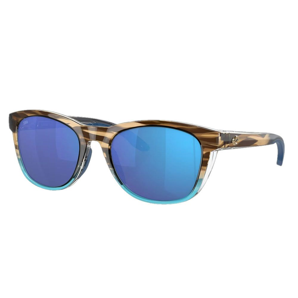 Costa Aleta Polarized Sunglasses (580G) - Wahoo Frame / Blue Mirror Lenses
