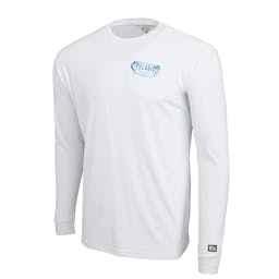 Pelagic Aquatek Twin Beeks Long Sleeve Performance Shirt -White - Front Thumbnail}